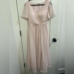 Pink bridesmaids dress